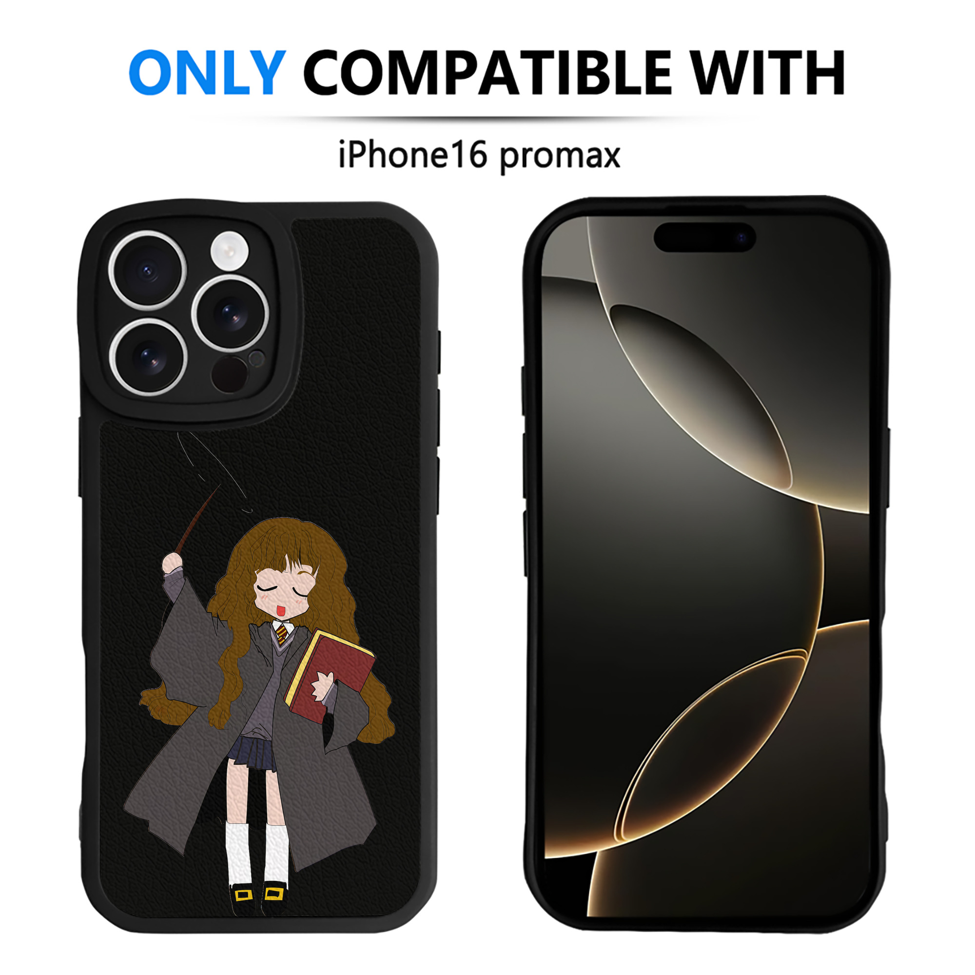 （画像用） Harry Potter ハリー・ポッターシリーズ 【iPhone 16シリーズ対応】シリコンスマホケース（レザー調） 材質：シリコン